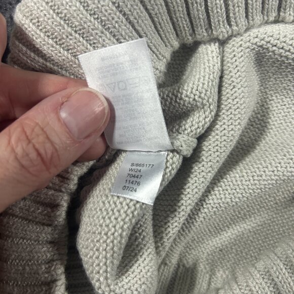 Ann Taylor LOFT Women's Cream 1/4 Zip Pullover Sweatshirt Size Medium - Picture 9 of 10